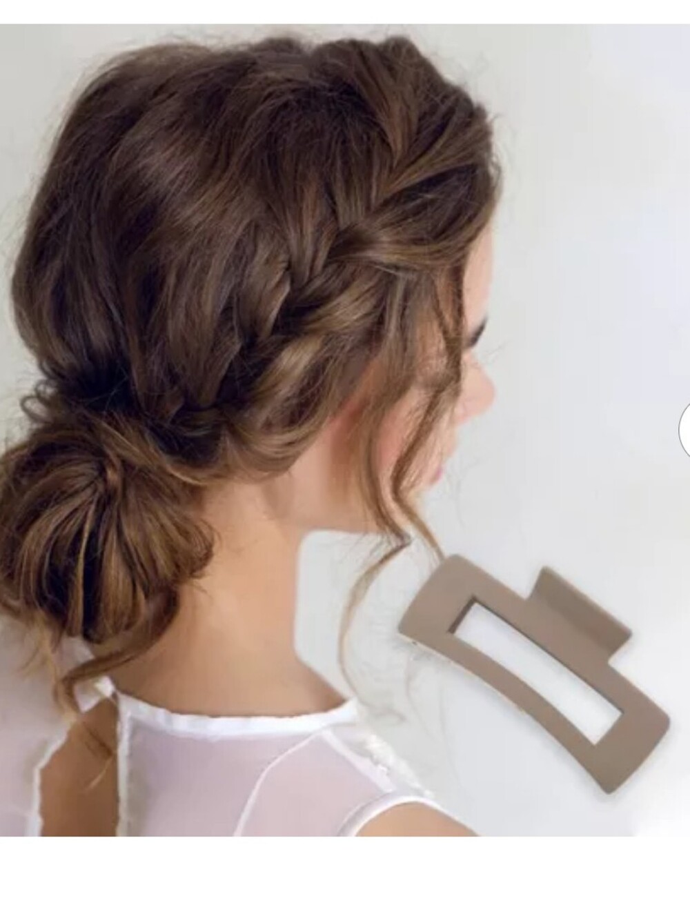 Matte Hair Claw Clip for Unisex - Stylish Grip Rectangle Frosted Hair Clip
